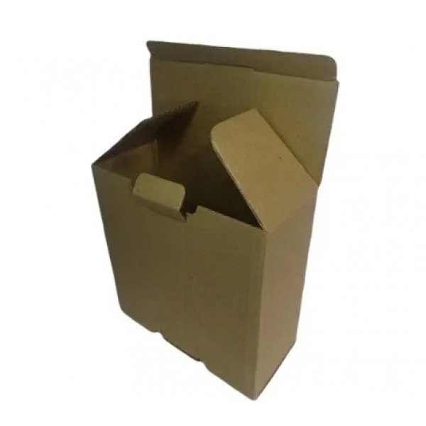 Caixa Fechamento Cartucho - Papelão Pardo Onda Simples (Pct com 50 Unidades) - 20 x 20 x 08