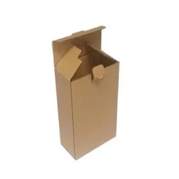 Caixa Fechamento Cartucho - Papelão Pardo Onda Simples (Pct com 50 Unidades) - 23 x 13 x 06