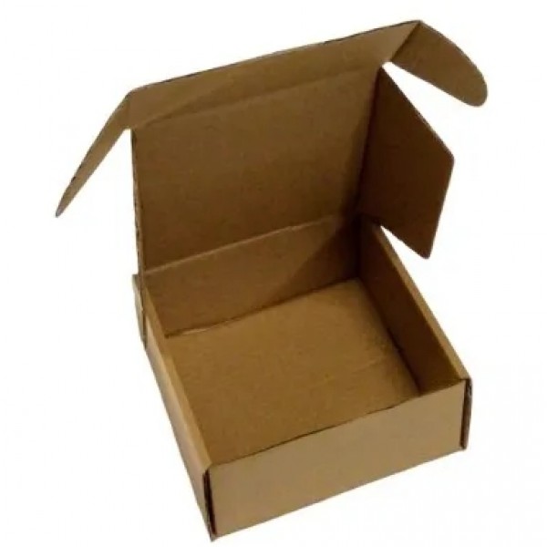 Caixa Tipo Sedex - Cód: 52D - Medida: 19 x 19 x 8,5 - Papelão Pardo Onda Simples