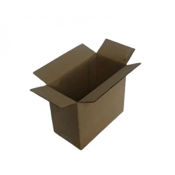 Caixa Transporte 4 Abas  - Papelão Pardo Onda Simples - 16 x 8,5 x 14