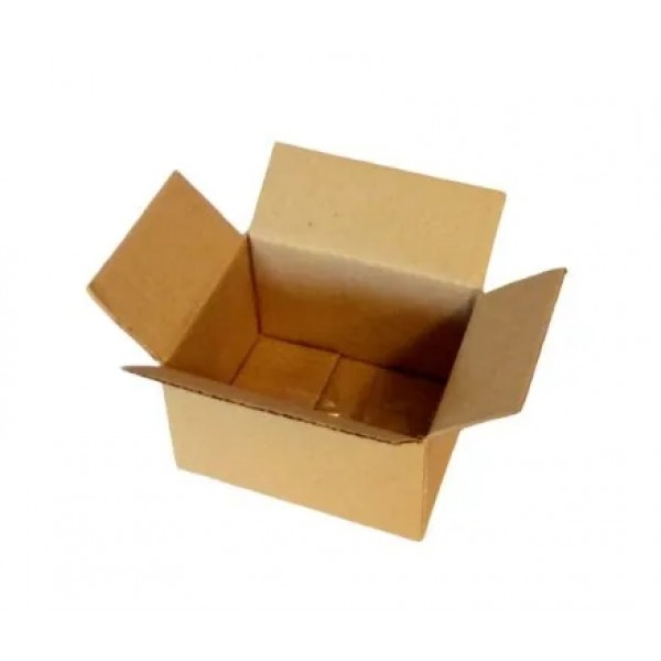 Caixa Transporte 4 Abas - Papelão Pardo Onda Simples - 12,5 x 9,5 x 07