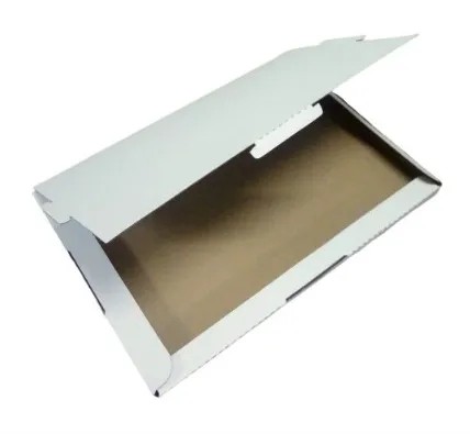 Caixa Fechamento Cartucho  - Papelão Branco Micro-ondulado (Pct com 50 Unidades) - 43 x 31 x 1,4