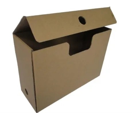 Caixa para Arquivo - Cód: 31B - Medida: 36 x 14 x 25 - Papelão Pardo Onda Simples