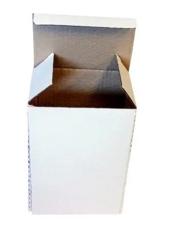 Caixa para Picolé - Cód: 07P - Medida: 15 x 10 x 22 - Papelão Branco Onda Simples (Pct com 100 Unidades)