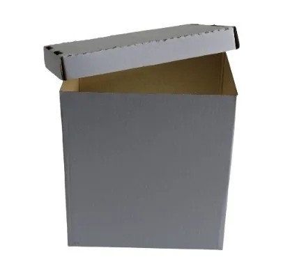 Caixa para Sorvete - Cód: 14B22P - Medida: 22 x 19 x 24 - Papelão Branco Onda Simples (Pct com 50 Unidades)