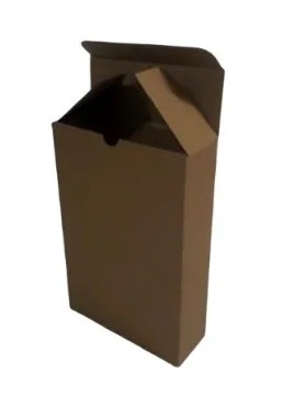 Caixa Fechamento Cartucho  - Papelão Pardo Onda Simples (Pct com 50 Unidades) - 25 x 17 x 06