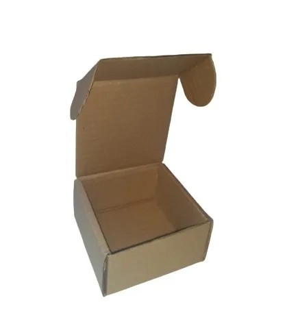 Caixa Tipo Sedex -  Cód: 08B - Medidas: 9,5 x 9,5 x 05 - Papelão Pardo Micro-ondulado