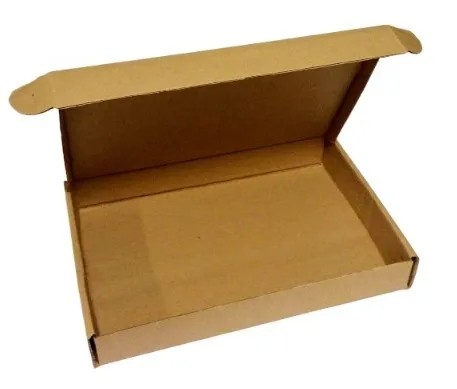 Caixa Tipo Sedex -  Cód: 10D  - Medidas: 39 x 26 x 5,5 - Papelão Pardo Onda Simples