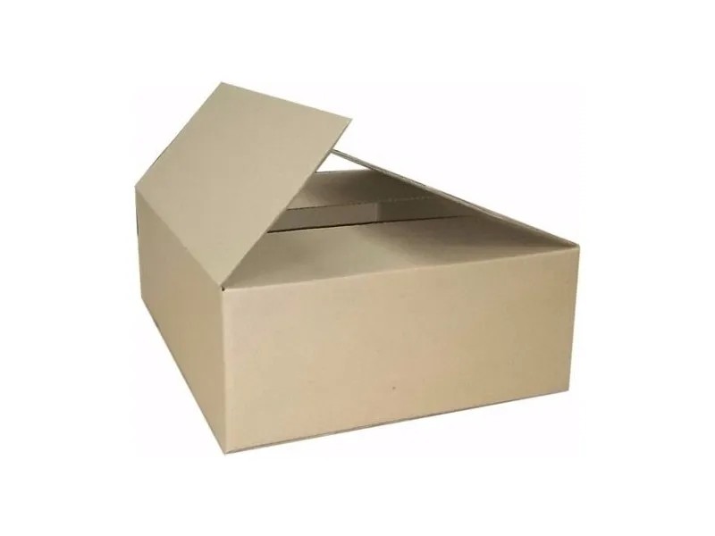 Caixa 4 Abas - Papelão Pardo Onda Simples (Pct com 50 Unidades) 30 x 30 x 25