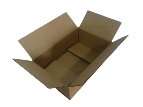 Caixa Transporte 4 Abas - Papelão Pardo Onda Simples - 23 x 14 x 10