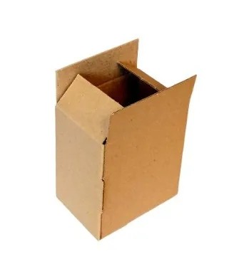 Caixa Transporte 4 Abas - Cód: MLVC21D - Medida: 11 x 07 x 12 - Papelão Pardo Onda Simples