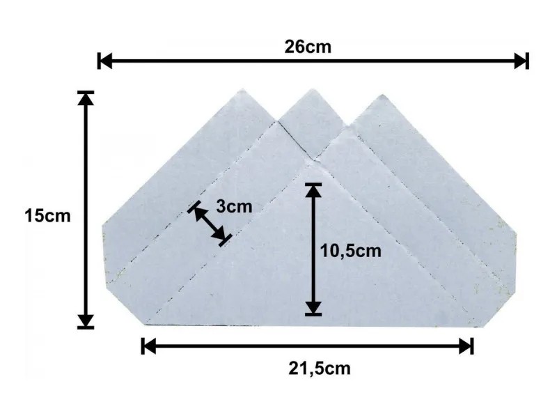 Cantoneiras para Quadros - Cód: N7 - Papelão Branco onda Simples  (Pcts Com 300 Unidades)