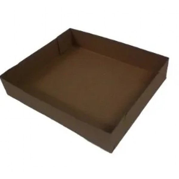 Bandeja Simples - Cód: 55B - 37 x 31 x 07 - Papelão Pardo Onda Simples (Pct com 50 Unidades)