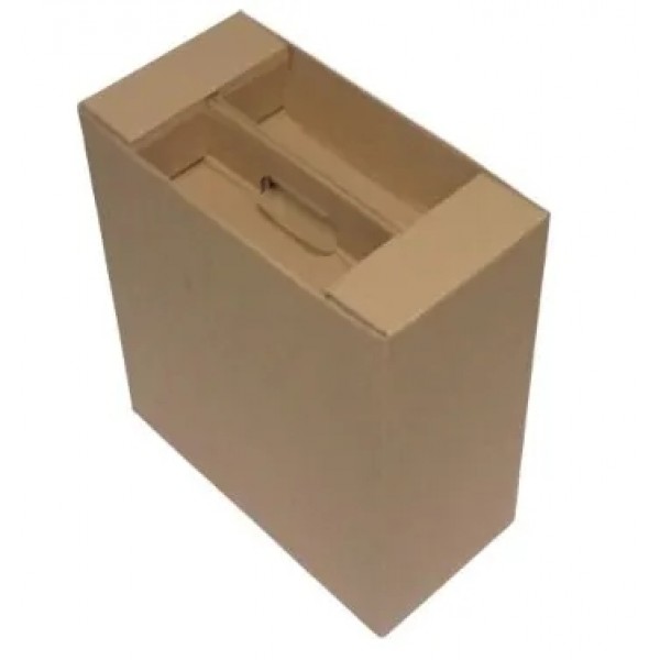 Caixa Cesta Natalina - Cód: 03E - Medidas: 35 x 17 x 40 - Papelão Pardo Onda Simples (Pct com 50 Unidades)