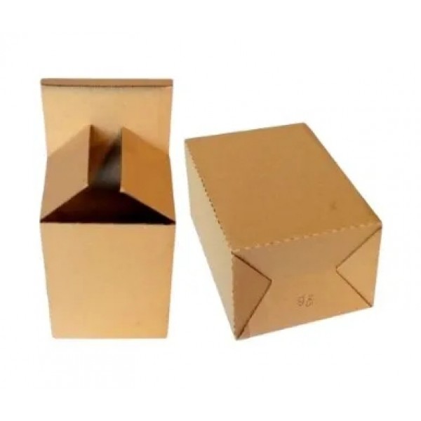 Caixa para Picolé - Cód: 31P - Medida: 16 x 14 x 23 - Papelão Pardo Onda Simples (Pct com 100 Unidades)