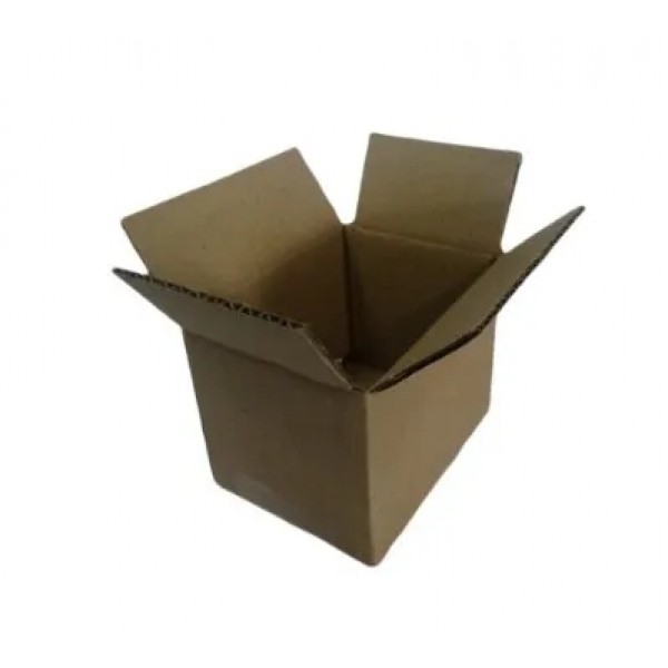 Caixa Transporte 4 Abas - Papelão Pardo Onda Simples - 09 x 7,5 x 08