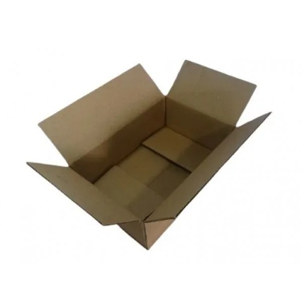 Caixa Transporte 4 Abas - Papelão Pardo Onda Simples - 23 x 14 x 10