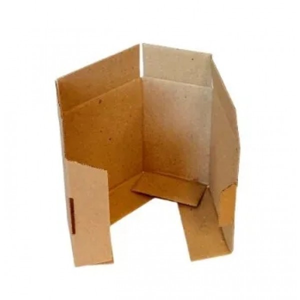 Caixa Transporte 4 Abas - Cód: MLVC21D - Medida: 11 x 07 x 12 - Papelão Pardo Onda Simples