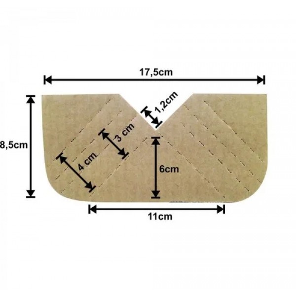Cantoneiras para Quadros - Cód: N4 - Papelão Pardo Onda Simples (Pcts Com 500 Unidades)