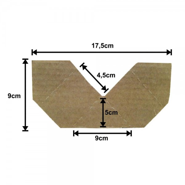 Cantoneiras para Quadros - Cód: N5 - Papelão Pardo Onda Simples (Pcts Com 500 Unidades)