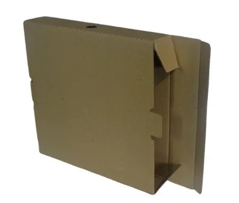 Caixa Fechamento Cartucho - Papelão Pardo Onda Simples (Pct com 50 Unidades) - 35 x 35 x 06