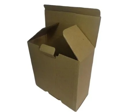 Caixa Fechamento Cartucho  Papelão Pardo Onda Simples (Pct com 50 Unidades) - 25 x 17 x 09 -