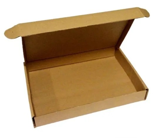 Caixa Tipo Sedex -  Cód: 08F  - Medidas: 23,5 x 15,5 x 3,5 - Papelão Pardo Onda Simples (Pacote Mínimo com 50 Caixas)