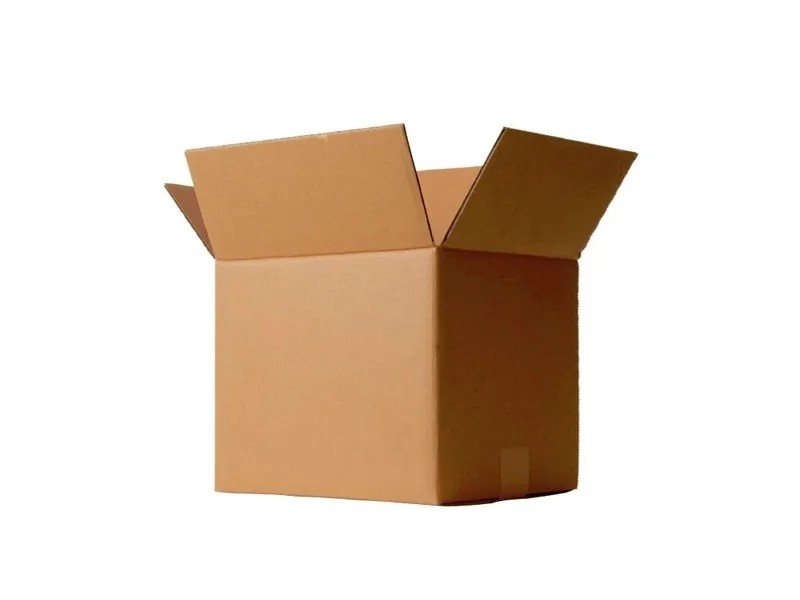 Caixa 4 Abas - Papelão Pardo Onda Simples (Pct com 50 Unidades) 26 x 26 x 26